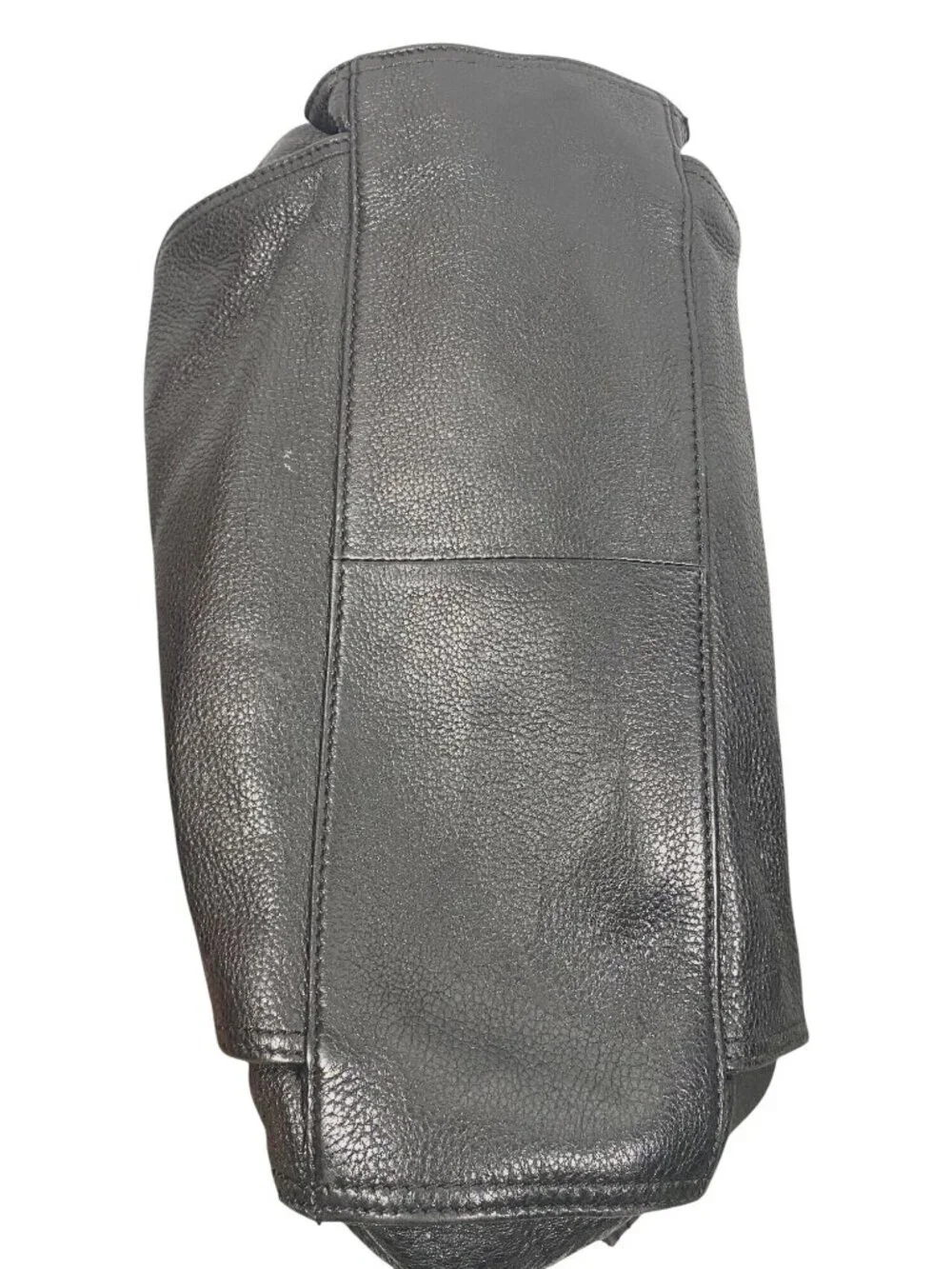 B. Makowsky Y2K Black Hobo Shoulder Bag buttery soft pebbled leather Turn Lock